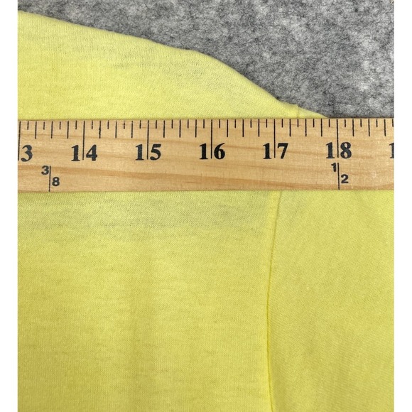 Vintage 80s Jesus T Yellow Medium Stedman - Picture 12 of 15